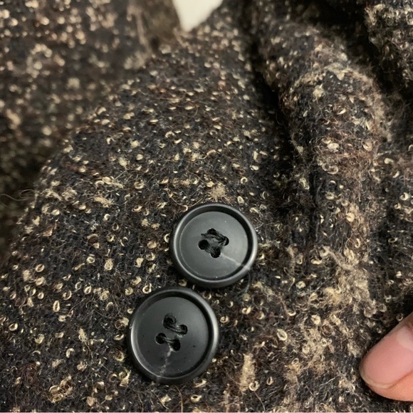 Lafayette 148 New York Tweed blazer in dark brown.Size 2 - Picture 5 of 8